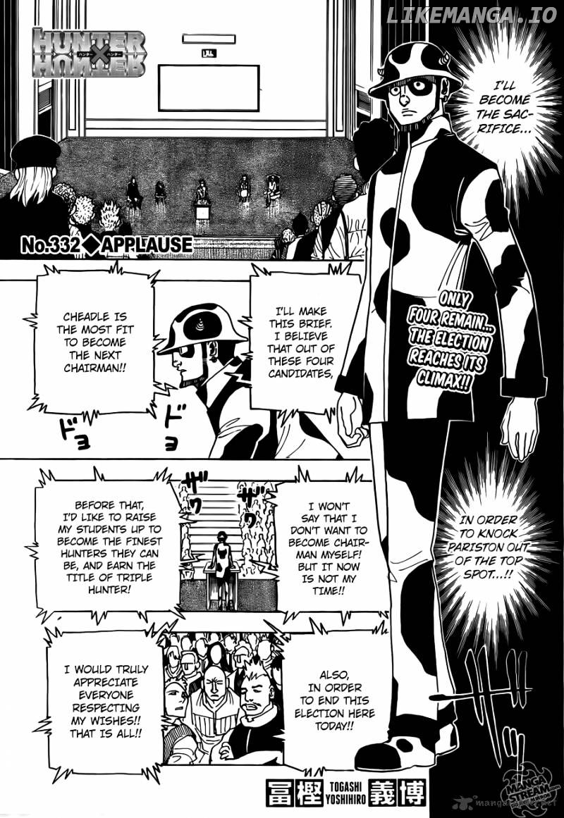 Hunter x Hunter, Chapter 332 image 01